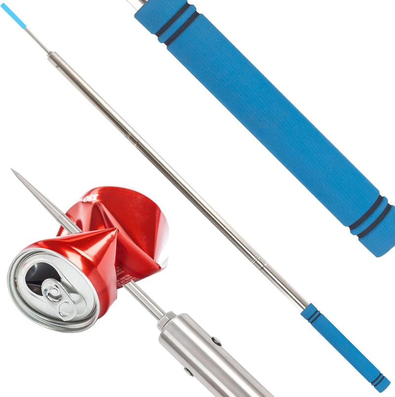Frebuta Trash Poker Stick,48Inch Trash Picker Upper Grabber High-Duty Stainless Steels Tip Lightweight & Reinforcement Garbage Debris Nabber Litter Picker Grabber Durability Reacher Yard Stick - Image 1